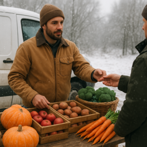 Jak prowadzić sprzedaż produktów rolnych zimą