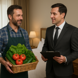 Jak sprzedawać produkty rolne do hoteli